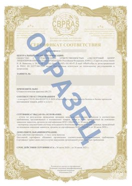 Образец Сертификат СТО 01.064.00220722.2-2020 Нижний Тагил Сертификат СТО 01.064.00220722.2-2020 