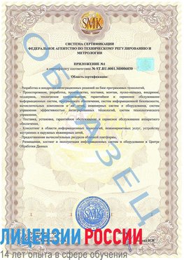 Образец сертификата соответствия (приложение) Нижний Тагил Сертификат ISO 27001
