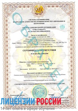 Образец сертификата соответствия Нижний Тагил Сертификат OHSAS 18001